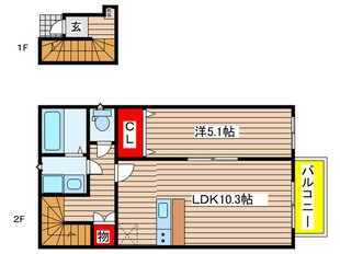 Ｖｉｌｌａｇｅ西口Ⅰの物件間取画像